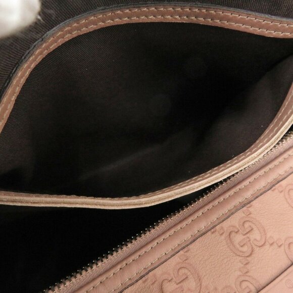 GUCCI Micro Guccissima 449646 Leather Pink Boston Bag - Picture 8 of 9